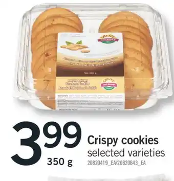 Fortinos CRISPY COOKIES, 350 g offer