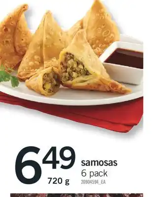 Fortinos SAMOSAS 6 pack, 720 g offer