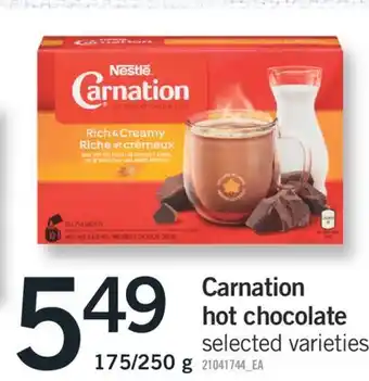 Fortinos CARNATION HOT CHOCOLATE, 175/250 G offer