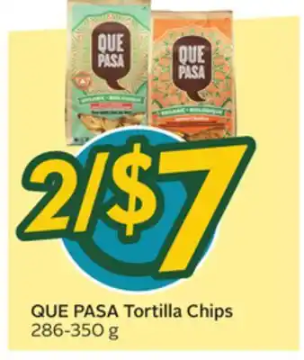 Sobeys QUE PASA Tortilla Chips offer