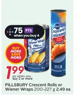 Sobeys PILLSBURY Crescent Rolls or Wiener Wraps offer