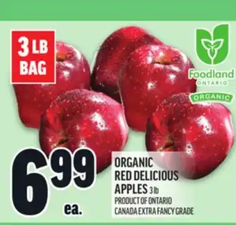 Metro ORGANIC RED DELICIOUS APPLES offer