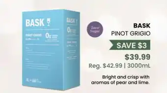 Wine Rack BASK PINOT GRIGIO offer