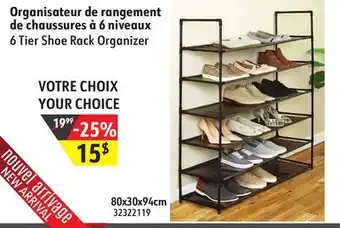 Hart 6 Tier Shoe Rack Organizer offer