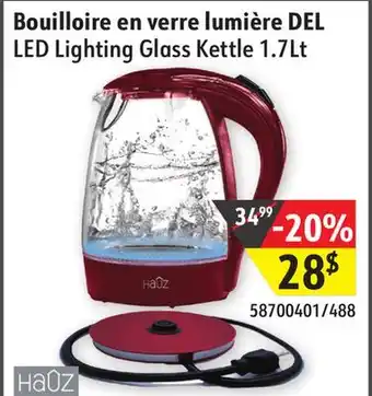 Hart LED Lighting Glass Kettle 1.7Lt offer