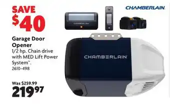 Home Hardware Garage Door Opener offer