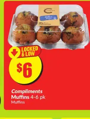 FreshCo Compliments Muffins 4-6 pk offer