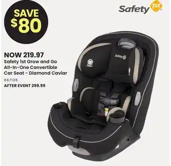 Babies 'R' Us Safety 1st Grow and Go All-In-One Convertible Car Seat - Diamond Caviar offer