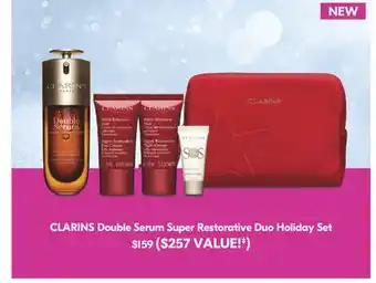 Pharmaprix CLARINS Double Serum Super Restorative Duo Holiday Set $159 offer