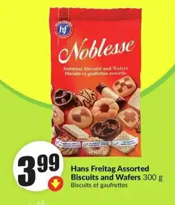 FreshCo Hans Freitag Assorted Biscuits and Hans Freitag Assorted Biscuits and Wafers 300 g Biscuits et gaufrettes offer