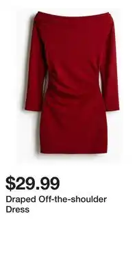 H&M Draped Off-the-shoulder Dress offer