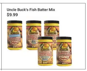 Cabela's Uncle Buck׳s Fish Batter Mix offer