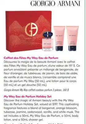 Pharmaprix Giorgio Armani My Way 3-Piece Fragrance Gift Set offer