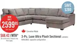 The Brick Luxe 3-Piece Right-Facing Sectional - Zaftig Dove offer
