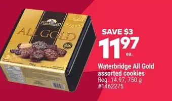 Giant Tiger Waterbridge All Gold assorted cookies offer