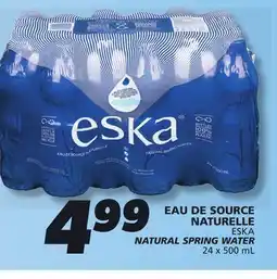 IGA ESKA NATURAL SPRING WATER offer