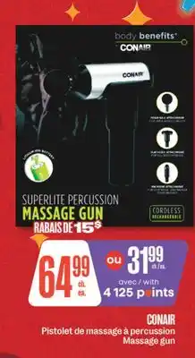 Jean Coutu CONAIR Massage gun offer