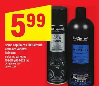 Maxi SOINS CAPILLAIRES TRESEMMÉ | HAIR CARE 198-311 g/168-828 mL offer