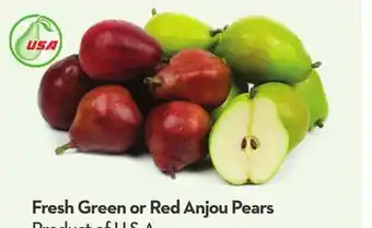 Longo's Fresh Green or Red Anjou Pears offer