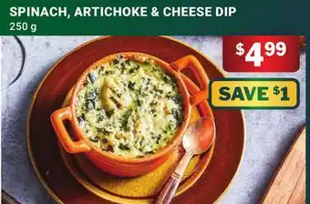 M & M Food Market Spinach, Artichoke & Cheese Dip offer