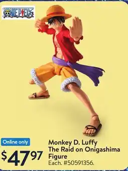 Walmart Monkey D. Luffy The Raid on Onigashima Figure offer