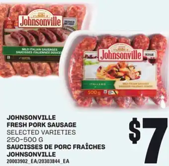 Independent City Market JOHNSONVILLE FRESH PORK SAUSAGE, 250-500 G offer