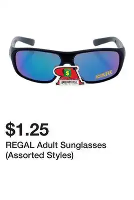 Dollarama REGAL Adult Sunglasses (Assorted Styles) offer