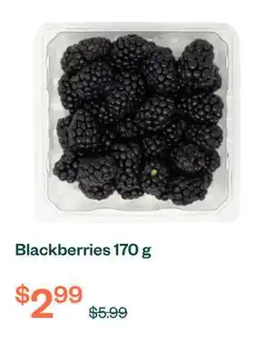 Voilà Blackberries 170 g offer