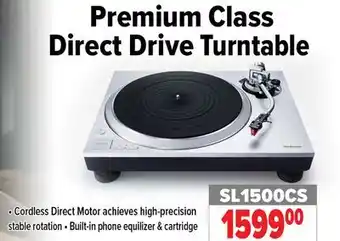 2001 Audio Video SL1500CS Premium Class Direct Drive Turntable offer