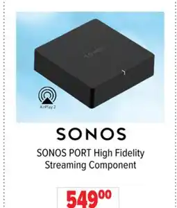 2001 Audio Video PORT High Fidelity Streaming Component offer