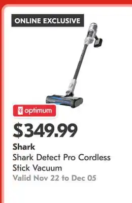 Shoppers Drug Mart Shark Detect Pro Cordless Stick Vacuum offer