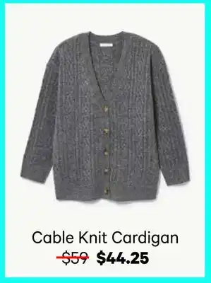 Joe Fresh Cable Knit Cardigan offer