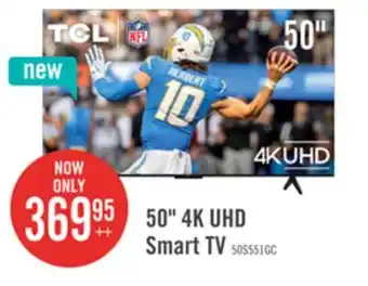 The Brick TCL 50 4K UHD LED HDR Pro+ 60Hz Google Smart TV (50S551G-CA) offer