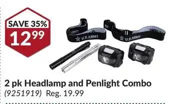 Princess Auto 2 pk Headlamp and Penlight Combo offer