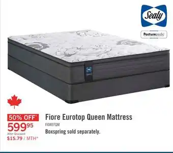 The Brick Sealy Posturepedic Fiore Eurotop Queen Mattress offer