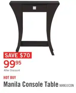 The Brick Manila 19.5 Accent Table with Drawer - Brown offer