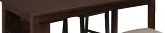 The Brick Astoria Counter-Height Dining Table with Built-in Shelves, 60W - Brown offer