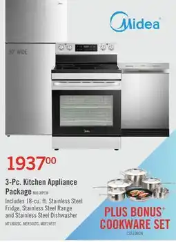 The Brick Midea 3-Piece Kitchen Appliance Package offer
