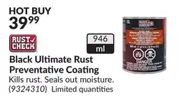 Princess Auto Black Ultimate Rust Preventative Coating offer