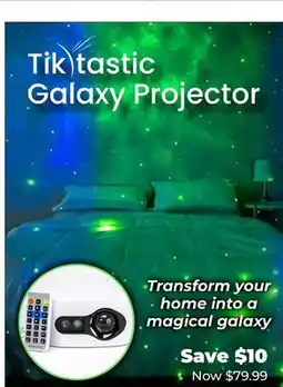 Showcase Tik tastic Galaxy Projector offer