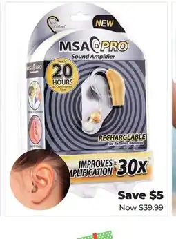 Showcase MSA PRO 30X SOUND AMPLIFIER offer