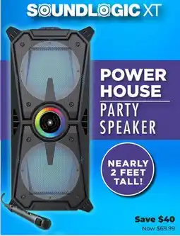 Showcase SOUNDLOGIC XT POWER HOUSE PARTY SPEAKER offer