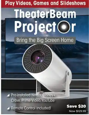 Showcase Theater Beam Projector offer