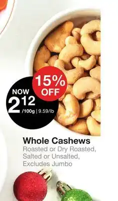 Bulk Barn Whole Cashews offer
