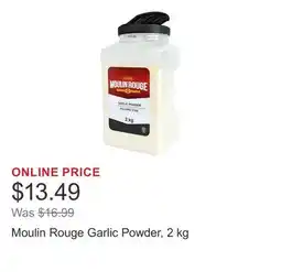 Costco Moulin Rouge Garlic Powder, 2 kg offer