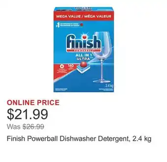 Costco Finish Powerball Dishwasher Detergent, 2.4 kg offer