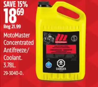 Canadian Tire MotoMaster Concentrated Antifreeze/Coolant offer