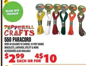 Len's Mill Stores 550 PARACORD offer