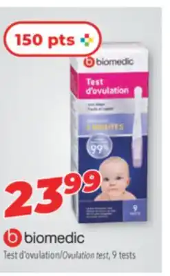 Familiprix BIOMEDIC, Ovulation test, 9 tests offer