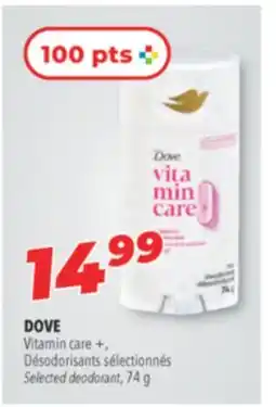 Familiprix DOVE Vitamin care +, Selected deodorant, 74 g offer